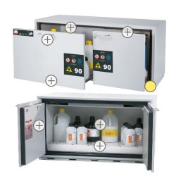 Sicherheitsunterbauschrank F90 mit 2 Schubladen